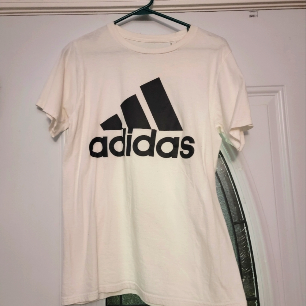 White Adidas t-shirt